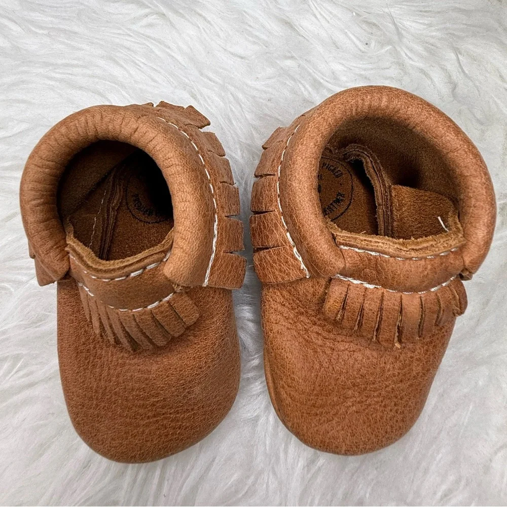 UGG Brown and Tan Baby Boots and Freshly Picked Moccasin Baby Shoe Bundle